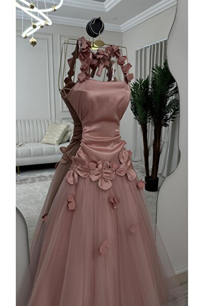 To Be Pink floral tulle dress