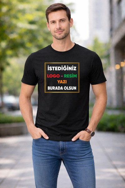 AFMAT Atölye Kişiye Özel Baskılı Tişört – Logo - Resim - Yazı Baskılı, Pamukl...