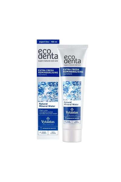 Ecodenta Extra fresh remineralizing toothpaste, with Vytautas mineral water, ...
