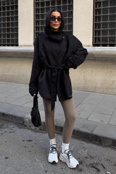 Lijuri Belted Suede Jacket 7107 R8-K-K3