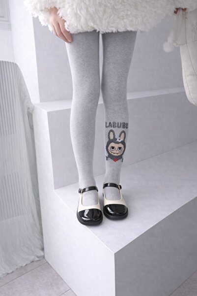 gigigiyim جوارب طويلة حرارية للفتيات بتصميم شخصية لابوبو