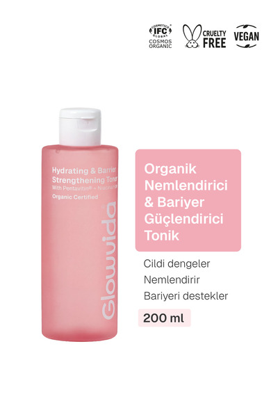 Glowvida Organik Nemlendirici & Bariyer Destekleyici Tonik | Tüm Cilt Tipleri...