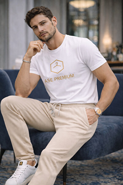 AsePremiumShop Bej Jogger Erkek Pantolon – Modern Fit, Günlük & Şık