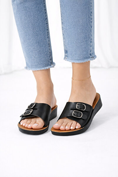 Wordex Polex 5054-C Daily Double Buckle Women's Lightweight Slippers