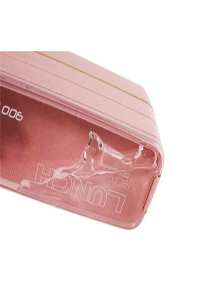 ZJ&Brothers Lunch Box, 4-3-2-Compartment, 1100ML, Microwave & Dishwasher Safe, BPA Free (Pink 312)