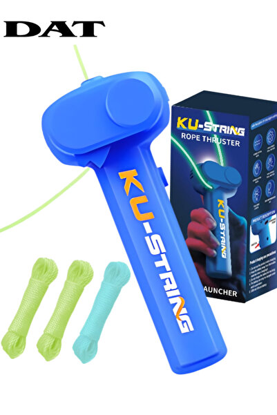 DAT Rope Thruster String Shooter Toy Rechargeable, LED Light, 3 String Loops ...