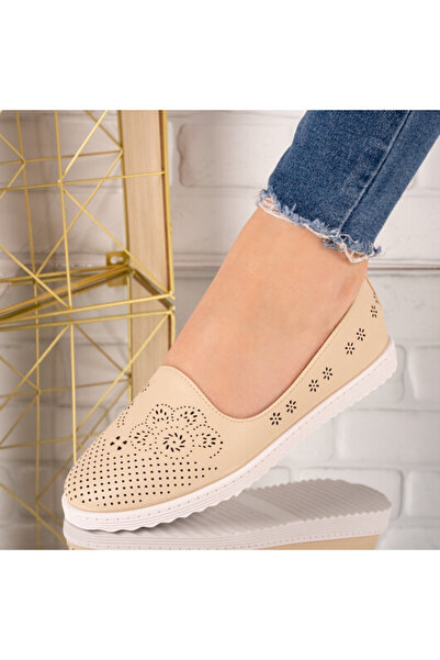 Sofia Store Balerini din piele ecologica perforati Ivana