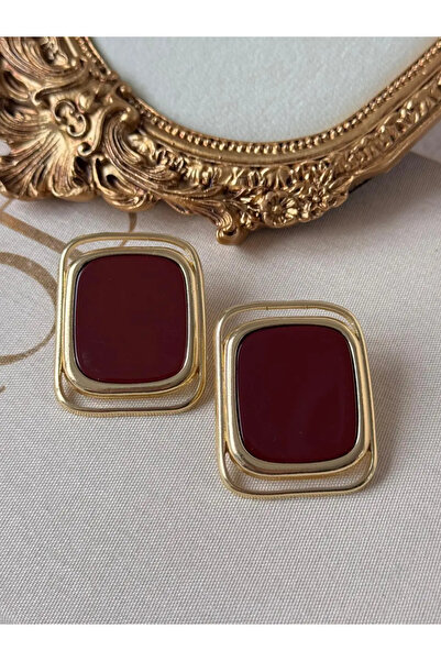 LEROSY CO. أقراط مربعة من الفولاذ