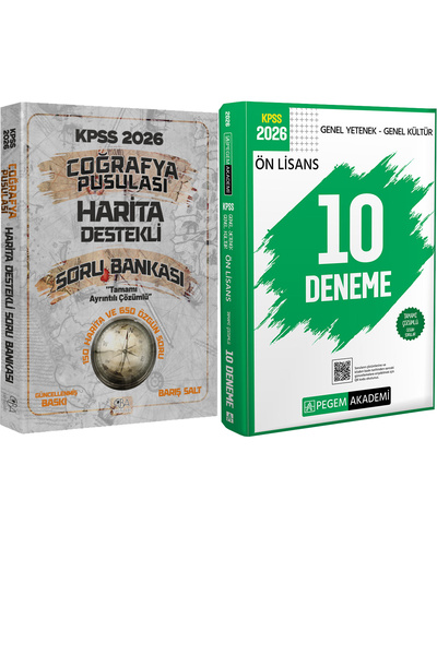 CBA Akademi 2026 KPSS Coğrafya Pusulası Harita Destekli Soru - 2026 KPSS Ön L...