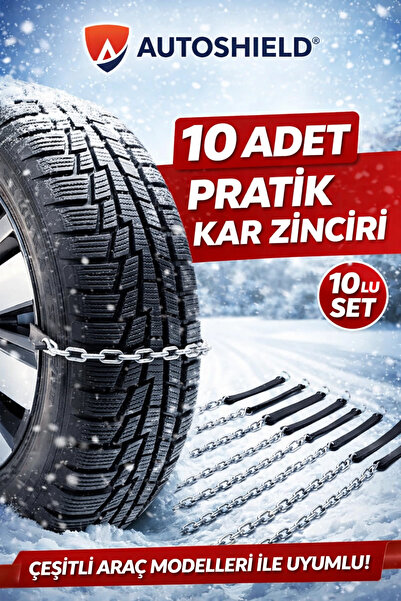 Universal Kar Zinciri Tak Çıkar Kaymaz Pratik Araç Lastik Zinciri Takmatik 10...