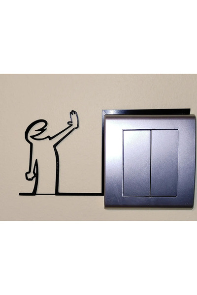 Maker Deha Dekoratif Priz Ve Lamba Anahtarı Çerçevesi Duvar Aksesuarı Süsü Mo...