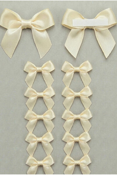 Massaltay 10 قطع من فيونكة الساتان مقاس 5.08 سم ذاتية اللصق لتزيين تغليف الهدايا