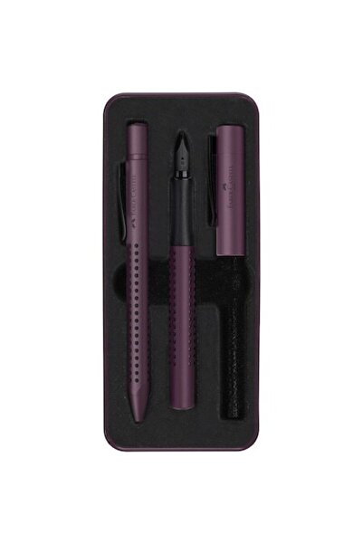 Faber Castell Faber-Castell Grip 2011 Pen and Pencil Gift Set, Berry
