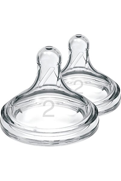 dr browns حلمات سيليكون عريضة العنق من دكتور براونز، المستوى 2، عبوة من قطعتين