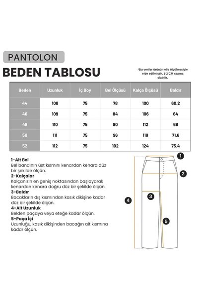 NOXTER JEANS Kadın Denim Pantolon Büyük Beden