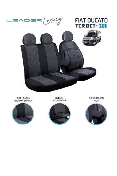 urunpark Ducato Koltuk Kılıfı Ön Takım Siyah 2+1