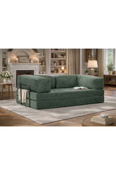 OEM Fitilli Kadife Yataklı Kanepe 80x160 | 50 DNS Rebonded | Silinebilir & Yı...