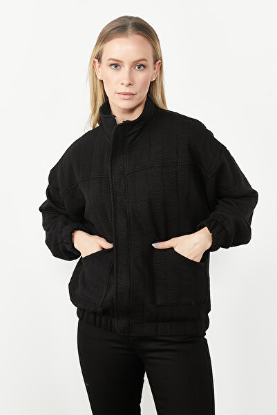 PAULMARK Women's Mock Neck Sweat Coat