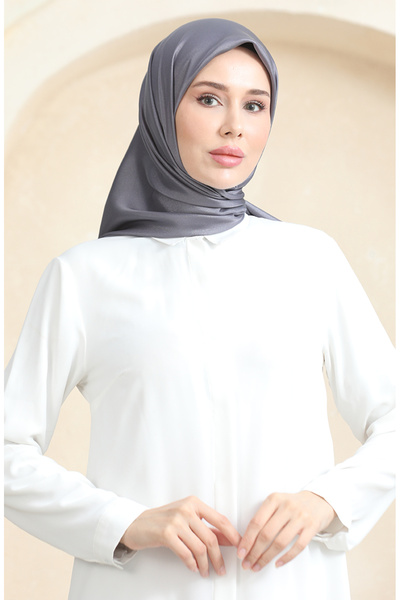 sefamerve Plain Crystal Scarf 70252-29 Smoked