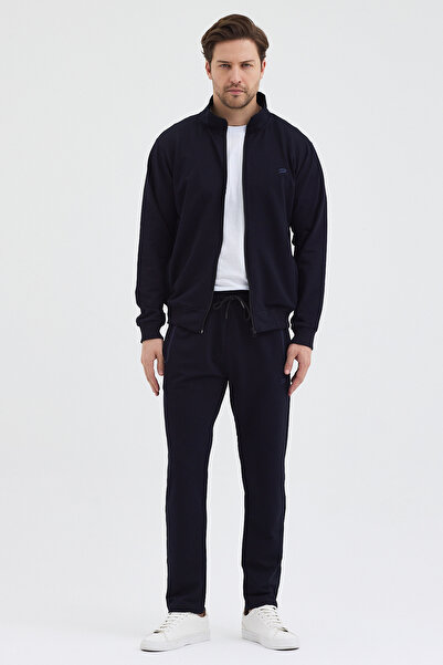 allymoda Compact Cotton Comfort Fit Men's Judge Collar Tracksuit Ally-3041