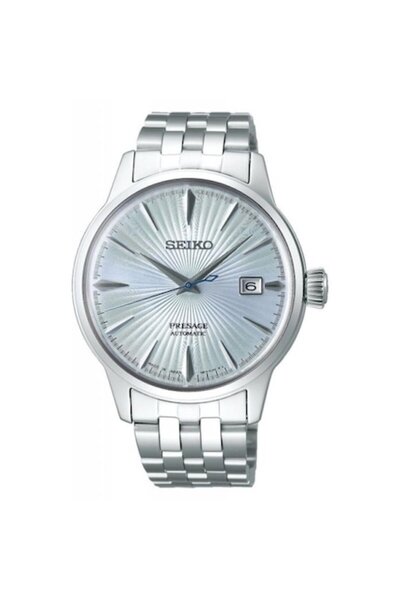 Seiko Ceas bărbătesc automat Presage - oțel inoxidabil, 5 ATM, argintiu