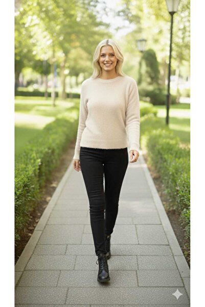 Asel Beard Sweater Crew Neck Oversized Knitwear