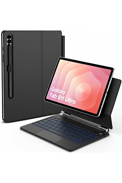 m.tk moveteck Samsung Galaxy Tab S11 Ultra 14.6 inç Magic Keyboard Touchpad R...