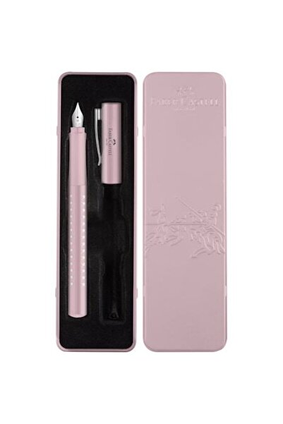 Faber Castell Faber-Castell Sparkle Fountain Pen, M Nib, Gift Set, Metallic Rose