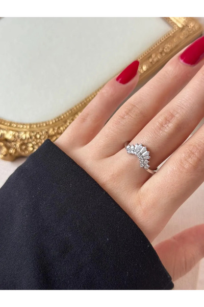 LEROSY CO. Serena Baget Zircon Stone Silver Color Adjustable Stainless Steel ...