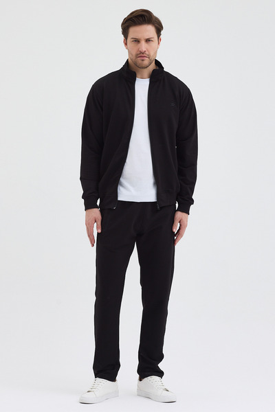 allymoda Compact Cotton Comfort Fit Men's Judge Collar Tracksuit Ally-3041