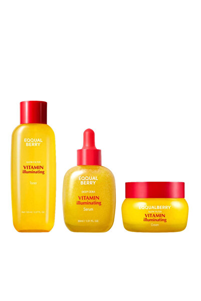 eqqualbery مجموعة فلاتر فيتامين لتفتيح البشرة - 3 قطع