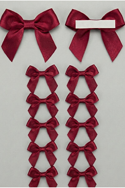 Massaltay 10 Pieces Satin Bow 5.08 cm Self-Adhesive Gift Wrapping Ornament