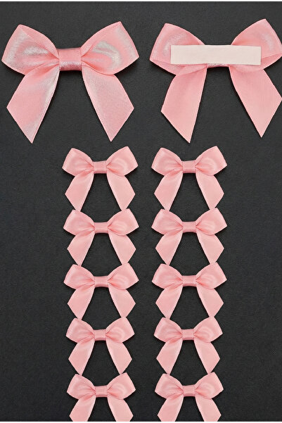 Massaltay 10 Adet Saten Fiyonk 5.08 cm Kendinden Yapışkanlı Hediye Paketleme ...