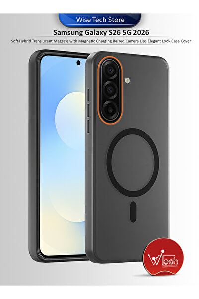 Wtech Samsung Galaxy S26 5G 2026 Hybrid Translucent Magsafe Raised Camera Lip...