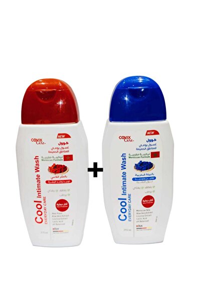 COVIX CARE Intimate wash with Aker Fassi - Moroccan indigo, two bottles (2 x ...