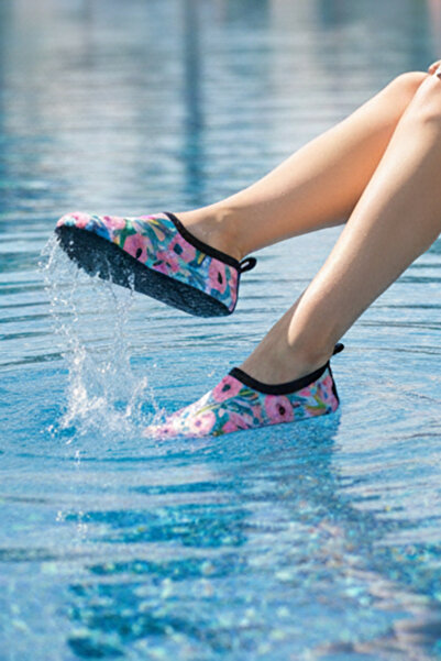 Remsa Mayo Non-Slip Sole Adult Sea and Pool Booties 01 Flower