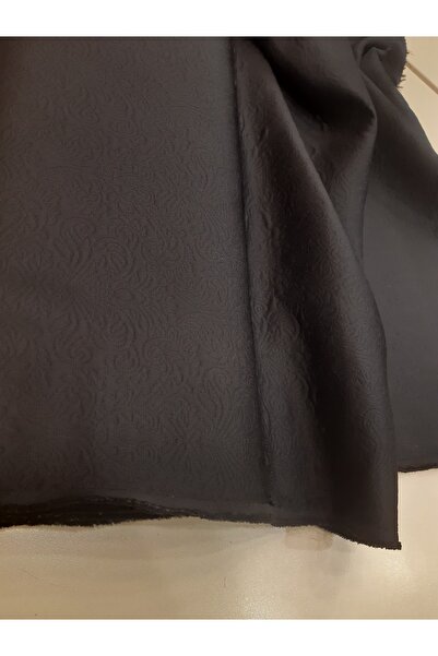 Safir Kumaş Sonbahar Kışlık Kendinden Desenli Ceket Etek Pardüse vs için Siya...