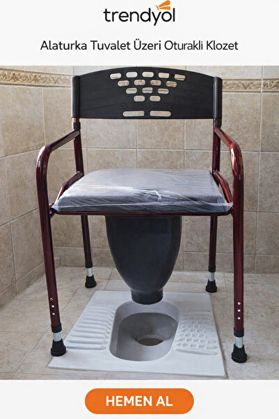 MEDİKALBİM Hasta ve Yaşlılar İçin Alaturka Tuvalet Üzeri Oturaklı Klozet | Ka...