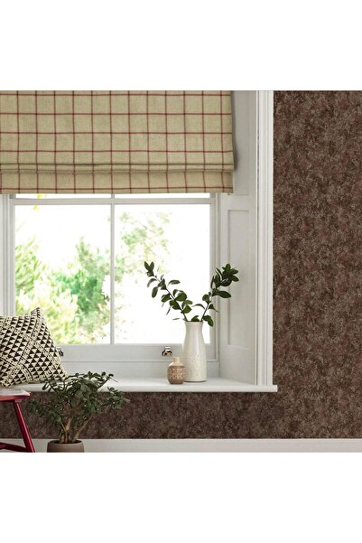 Adawall Super Washable Vinyl Wallpaper, Abstract Pattern, Dark Brown, UV, , F...