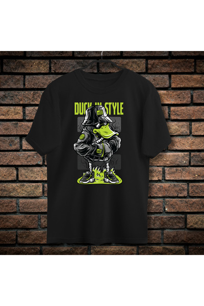 CXO Craft Men's Printed T-Shirt, Duck in Style, Cotton,