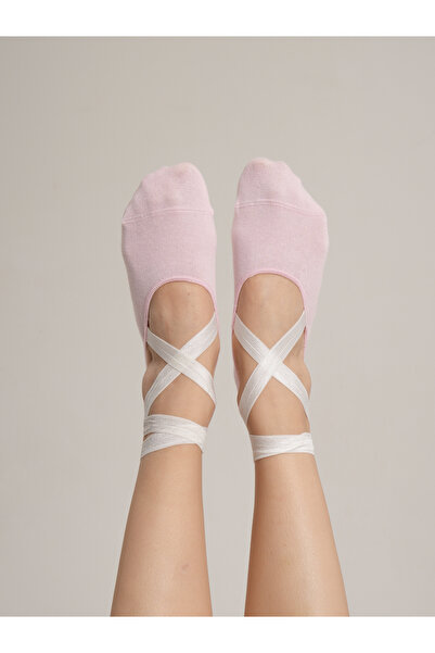 Loova Ballerina Cream Rose Babet Non-Slip Pilates Yoga Socks