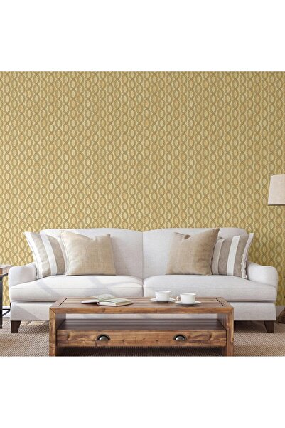 ashomedesign.ro Super Washable Vinyl Wallpaper, Vertical Chains Pattern, Beig...