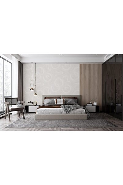 ashomedesign.ro Super Washable Vinyl Wallpaper, Geometric Pattern, Gray, UV, ...