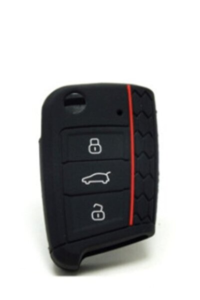 Ufak Tefek Şeyler غطاء مفتاح سيليكون متوافق مع سيارات فولكس فاجن وسيات وسكودا...