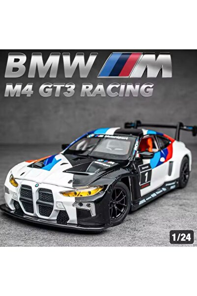 Oruç Oyuncak Bmw M4 Gt3 Diecast Model 1:24 Car Openable Doors Bmw M4 Racing C...