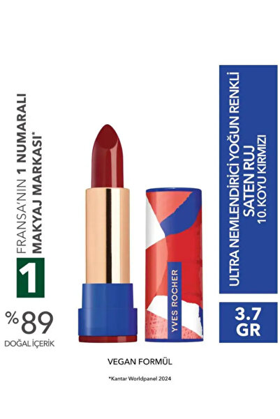 Yves Rocher Ultra Nemlendirici Saten Bitiş Yoğun Renkli Stick Ruj Kamelya Yağ...