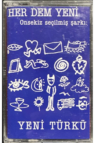 Plak İstasyonu (ليس أسطوانة موسيقية، بل كاسيت) كاسيت جديد تركي هير ديم نيو كاسيت