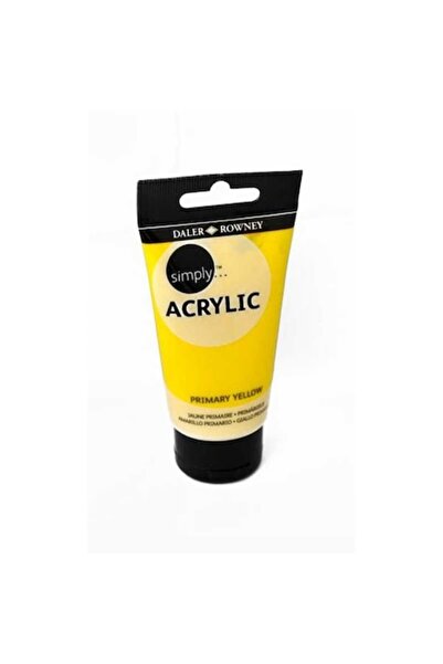 Daler Rowney Simply Acrylic Color, 675 - Primary Yellow, 75 ml