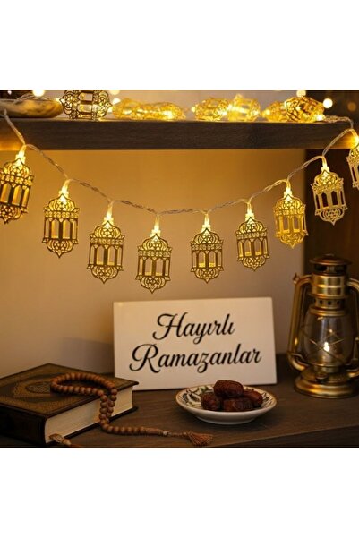 CT STONES 10 Adet Sarkıtlı Ramazan Fenerli Led Işık – Pilli 2 Metre Ramazan S...