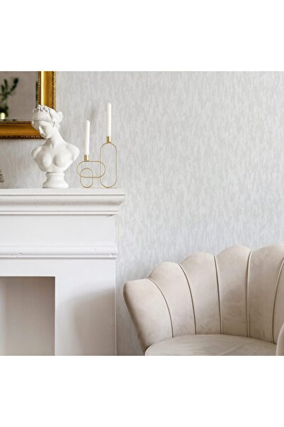 Adawall Tapet Vinil Superlavabil, Model Texturat, Gri Deschis, UV, Ignifug, R...